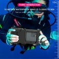 thumbnail image 6 of New Updated Extreme Waterproof Underwater Diving, Snorkel Phone Case with Bluetooth Remote Control for All iPhone (Max, Plus, S), Samsung, LG, Google, Android Up to 50Ft, 15M with Lanyard Black, 6 of 9