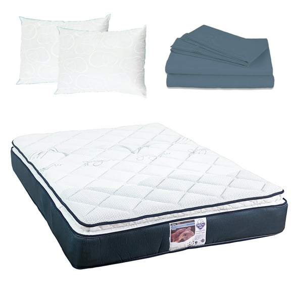 Colchón Queen Size + Sábanas + 2 Almohadas de Osos Spring Air Monaco