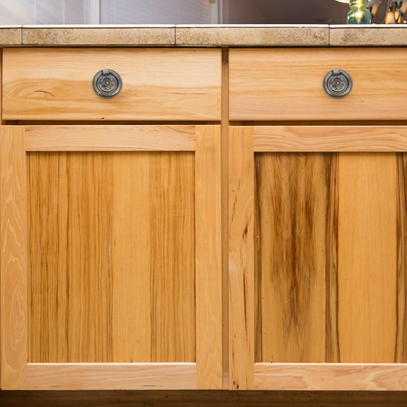 OULII 6Pcs Elegant Vintage Cabinet Knobs Dark Brown Zinc Alloy for Dressers and Wardrobes