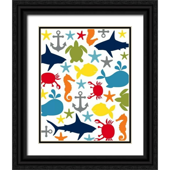 Robinson, Tamara 15x18 Black Ornate Wood Framed with Double Matting Museum Art Print Titled - Ocean II