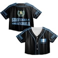 thumbnail image 3 of Lotusprinthandmade Personalized Guatemala Flag Crop Top Baseball Jersey for Women XS-XL Multicolor, 3 of 7