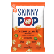 Skinnypop Gluten Free Cheddar Jalapeno, 4.4 oz Sharing Size Bag, Skinny Pop, Healthy Popcorn Snacks - 2 Pack