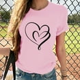 thumbnail image 2 of Womens Tops,Tbopshirt Summer Tops for Women,Plus Size T Shirts,Women Girls Sunflower Print Tees T Shirt Blouse Tops,Short Sleeve Blouses, 2 of 8