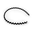 thumbnail image 2 of Minnieouse Hair Hoop Metal Ondulado Grosor Negro Unisex Estilo simple Flexible Buenos regalos Equipo deportivo para hombres Mujeres Grandes olas Accesorio para el cabello Ola 1 Minnieouse AP008943-01B, 2 of 6