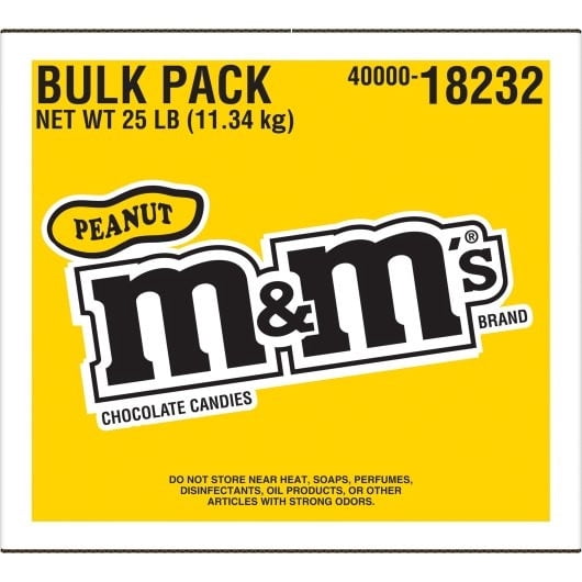 M&M's 25 Lb Peanut Chocolate Candy - Walmart.com