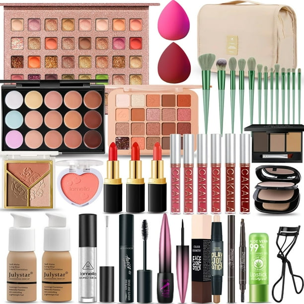 Kit de maquillaje SHELAKIN todo en uno para mujeres y adolescentes con 40 sombras de ojos