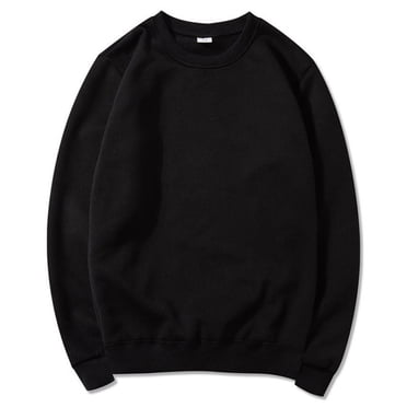 Cllios Mens Crew Neck Sweatshirt Oversized Long Sleeve Pullover Basic Solid Color Tops Athletic Workout Sports Shirts Loose Fit Versatile Sweater