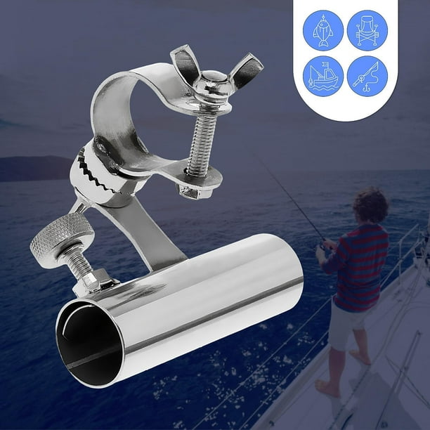 Stainless Steel Chair Mount Fishing Rod Holder Stand Boat 