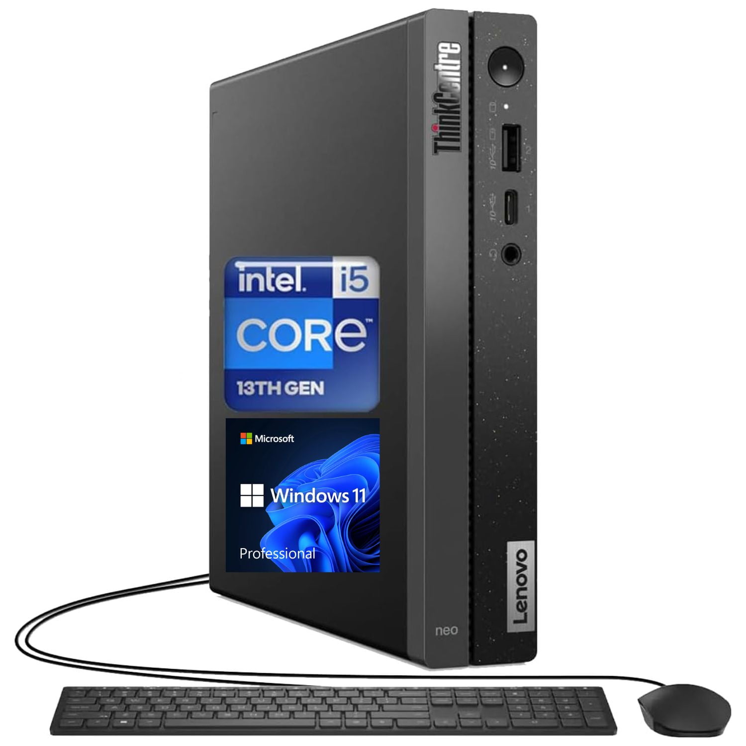 Lenovo ThinkCentre Neo 50q Business Mini Desktop, Intel Core i5-13420H, 16GB RAM, 512GB SSD, Windows 11 Pro