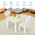 thumbnail image 6 of Gymax Kids Table & 2 Chairs Set Toddler Activity Play Dining Study Desk Baby Gift White, 6 of 10