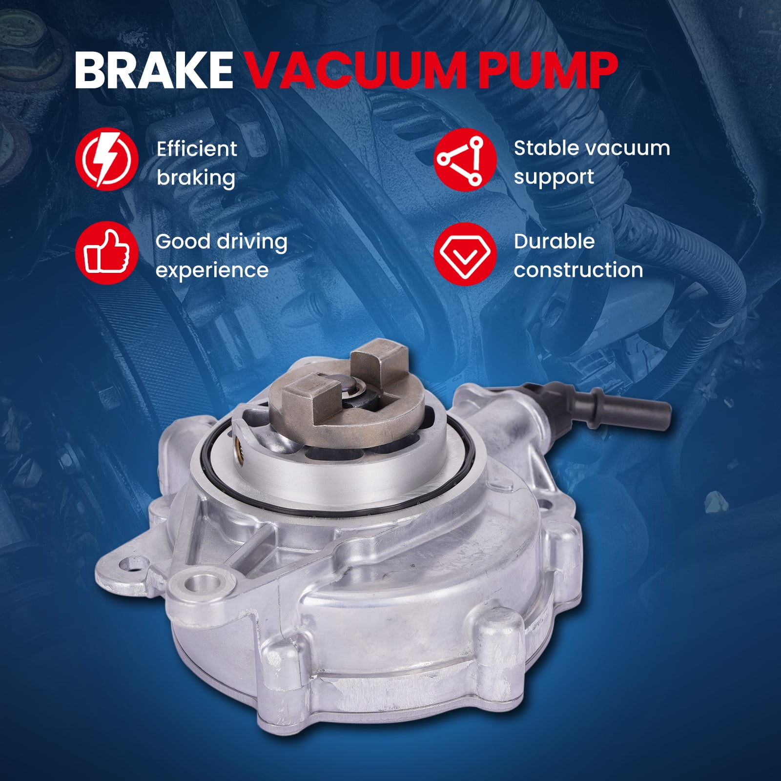 MOCA AUTOPARTS VCP181 Vacuum Pump Fit for 2011-2015 Mini Cooper & 2013-2016 Mini Cooper Paceman