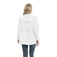 thumbnail image 5 of Women Lightweight Rain Coat with Hooded Waterproof Windbreaker Rain Jacket Outdoor S-2X, 5 of 7