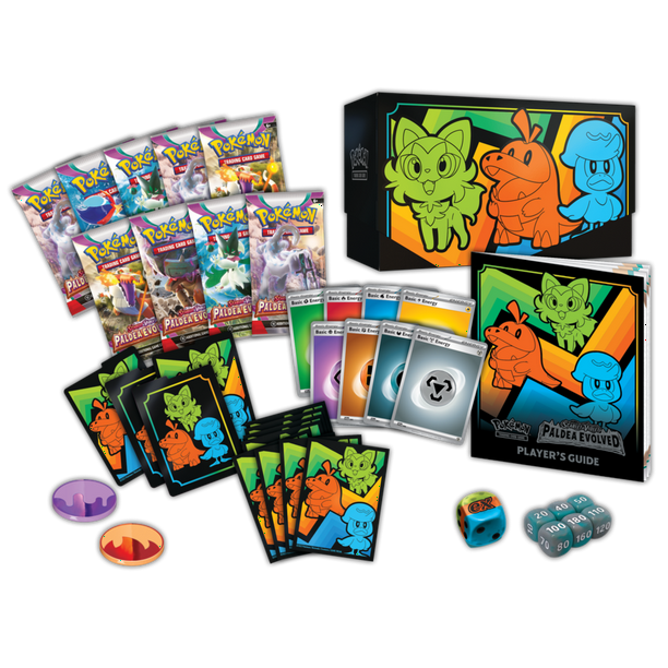Paldea Evolved ETB | Trading card boxes for toy retailers