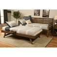 thumbnail image 5 of Somette Boho Daybed and Pop Up Bed with Linen Aqua Mattress Rustic Walnut, 5 of 5