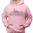 thumbnail image 2 of Skyline Botswana South Africa Hoodie Sweatshirt Unisex 3X-Large Pink, 2 of 5