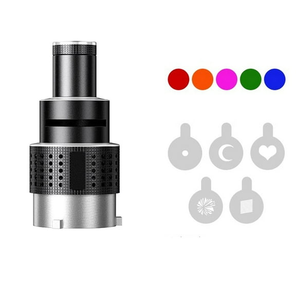 Bowens Mount Flash Snoot Conical Lens Video Modelling Shape Photo Studio Light Kit with Optical Spotlight Lens 5 Gobos