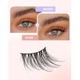 thumbnail image 5 of Half Lashes Natural Corner Eyelashes Wispy Natural Look Clear Band 3/4 Lashes Half-01, 5 of 13