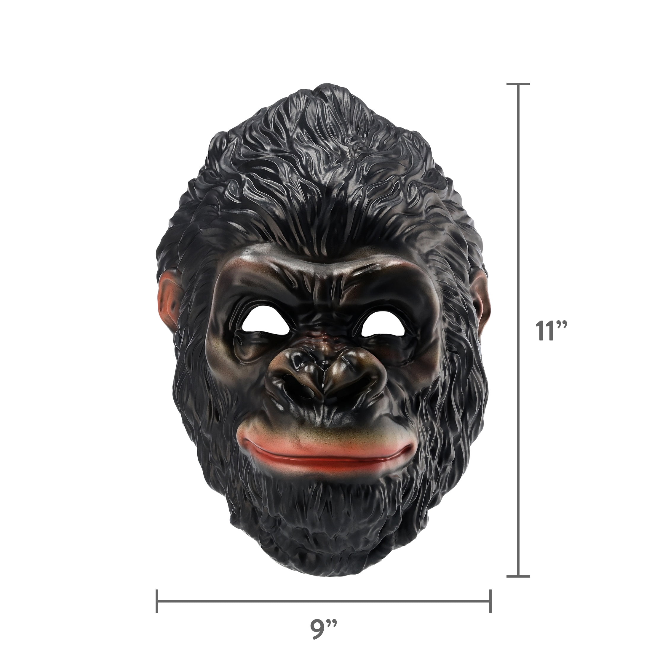 Gorilla Mask Costume Accessory for Adults, Black, Halloween by Way To Celebrate