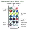 thumbnail image 1 of Luces de paisaje coloridas decorativas Juego de iluminación LED impermeable de 4 luces multicolor Rgb sumergibles con controles remotos, ideal para baño de acuario, 1 of 2