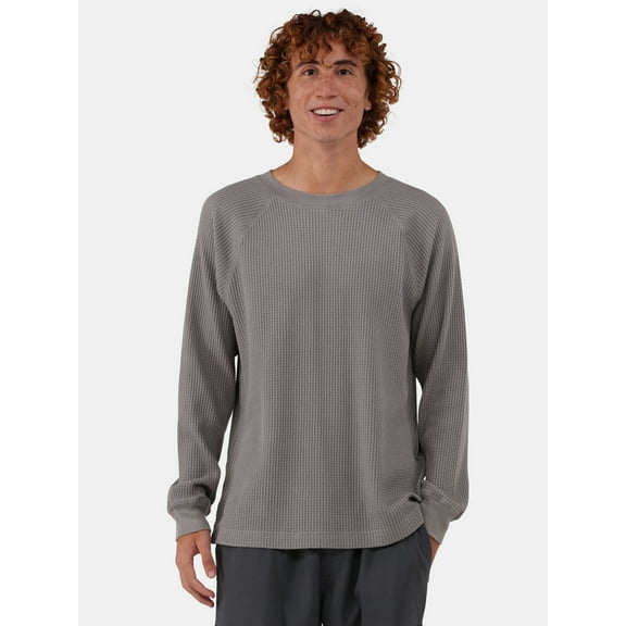No Boundaries Men's & Big Men's Raglan Sleeve Thermal Shirt, Sizes XS-5XL
