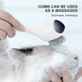 thumbnail image 3 of Cat Brush for Shedding and Pet Grooming, Pet Hair Remover Brush With Massager Function, Perfect to Short Long Haired Puppy Kitten Rabbit and Little Pets(White), 3 of 6