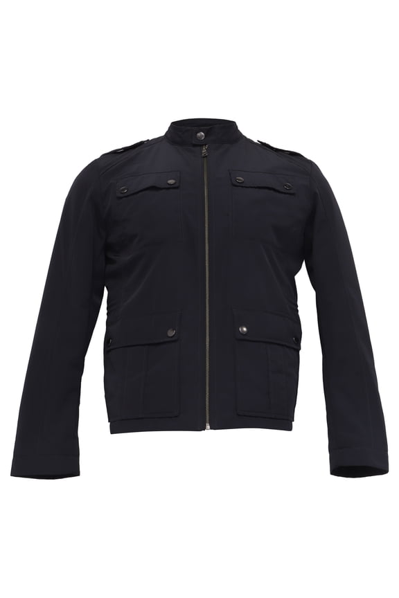 Pre-Owned Boss Hugo Boss Jacket in Navy Blue Polyester