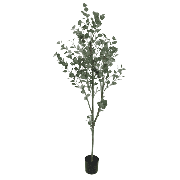 Artificial Potted Eucalyptus Tree 70in