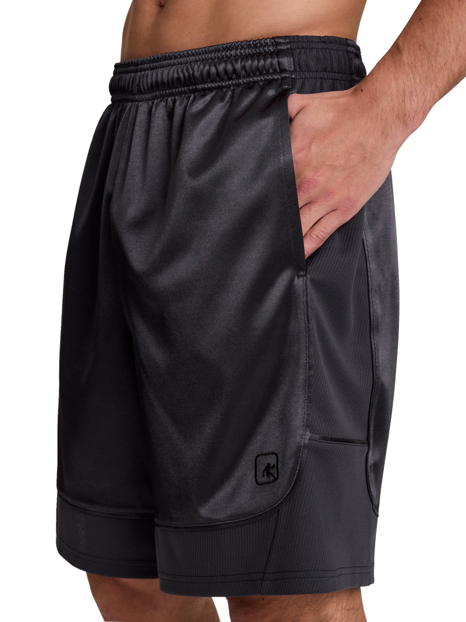 AND1 Men's and Big Men's All Court Colorblock Short, 9" inseam, up to Size 5XL