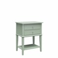 thumbnail image 1 of Ameriwood Home Franklin Accent Table with 2 Drawers, Pale Green, 1 of 9