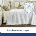 thumbnail image 4 of Cosy House Collection Luxury Down Alternative Comforter - Blend of Rayon Derived from Bamboo - Bedroom Essentials - All Season Use - Box Stitch Construction & Duvet Loops (Full/Queen, White), 4 of 5