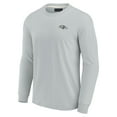 thumbnail image 2 of Unisex Fanatics Gray Baltimore Ravens Elements Super Soft Long Sleeve T-Shirt, 2 of 3