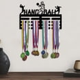 thumbnail image 1 of Colgador de exhibición de medallas, organizador de medallas, decoración de pared versátil, fácil de instalar, estante para medallas montado en 30x1988cm, 1 of 8