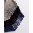 thumbnail image 4 of 3pcs/pack Breathable & Comfortable Lace Women's Panties, Seamless Triangle Underwear, 4 of 5