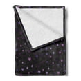thumbnail image 2 of Stars Soft Flannel Fleece Blanket, Colorful Hearts and Stars Pattern with Obscure Spots and Dots in Purple Tones Print, Cozy Plush for Indoor and Outdoor Use, 50" x 70", Multicolor, by Ambesonne, 2 of 5