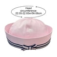 thumbnail image 3 of Jiibva Sailor Hat Navy Yacht Captain Hat with Sweet Bow Sail Hat for Adult Women Simple Style Halloween Party Caps, 3 of 7