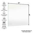 thumbnail image 3 of 100 Sheets of 16x16 Acrylic Non-Glare Acrylic Replacement for 16x16 Picture Frame UV & Shatter-Resistant Plexiglass Cover Sheet, 3 of 5