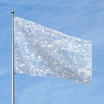 thumbnail image 2 of Kll White Bule Glitter Flag 4x6 Ft Parade Party Flag Outdoor Flag Decorative Flag Banner Flags Garden Flag Home House Flags, 2 of 7