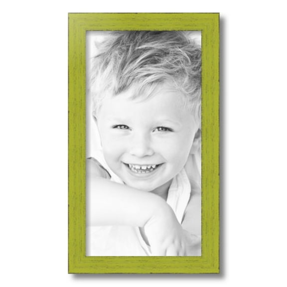 ArtToFrames 10x19" Modern Green Picture Frame, Green Wood Poster Frame, with Regular Glass and 2 (FBPL-4589)