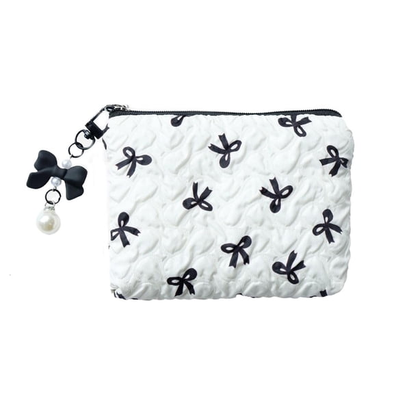 Giaone Bows Makeup Bag Large Capacity Cosmetic Bag Toiletry Bag Aesthetic Wash Bag