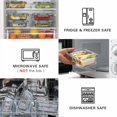 thumbnail image 3 of 10 Pack 22 Oz Glass Meal Prep Containers with Lids, Reusable Glass Food Storage Containers with Lids, Leak Proof, Microwave, Oven, Freezer and Dishwasher Safe (White), 3 of 6