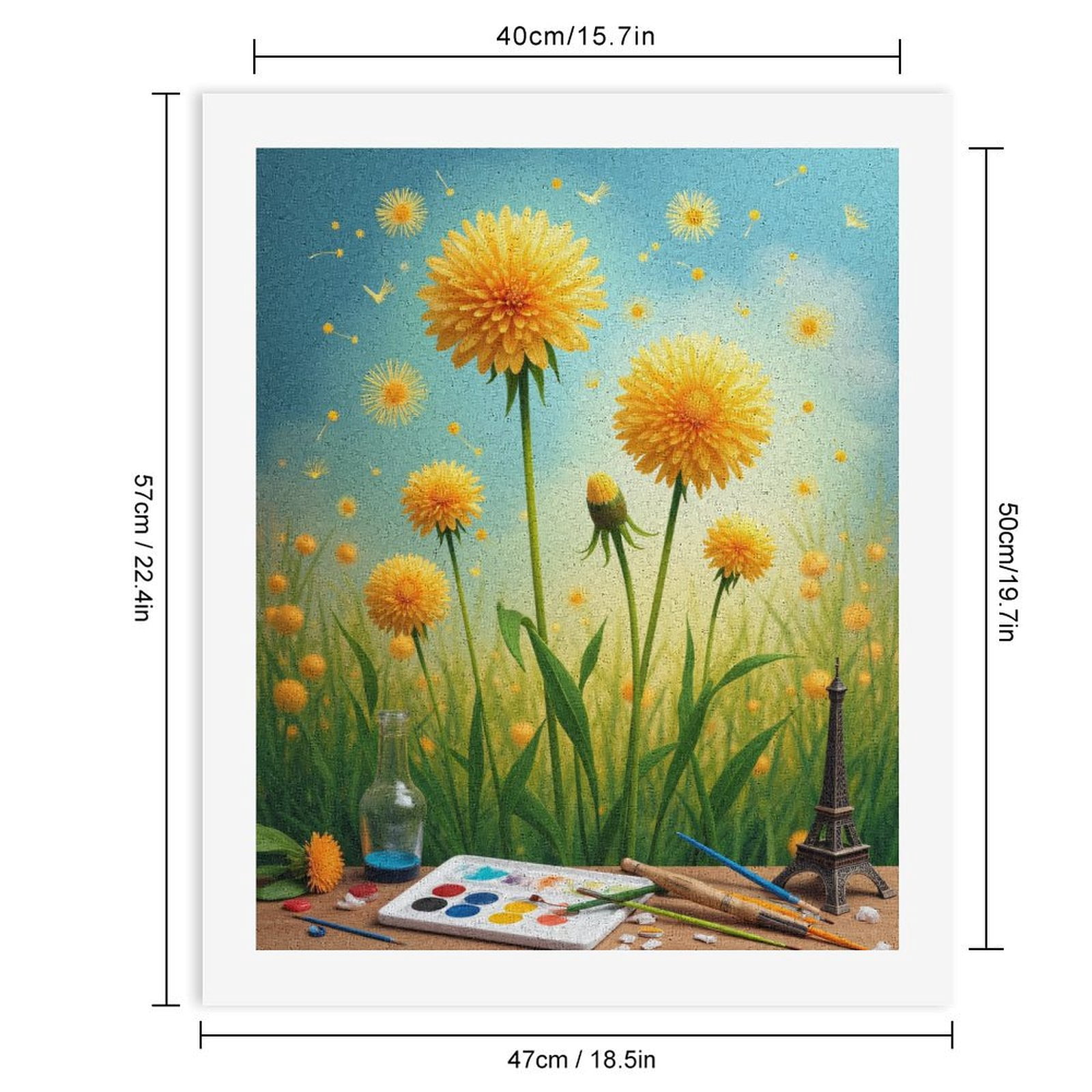 Paint by Numbers Kit for Adults, Artistic Nature Painting Creativity Scene Paint by Numbers, Easy Paint by Numbers Kit for Adults Beginner, DIY Adult Paint by Number Kits on Canvas, Home Decor