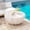 White, variant on 35.43" Modern Outdoor and Indoor Waterproof Coffee Table, Durable MgO Cement Design, Suitable for Terraces, Gardens, Backyards and Living Rooms (Marble white)