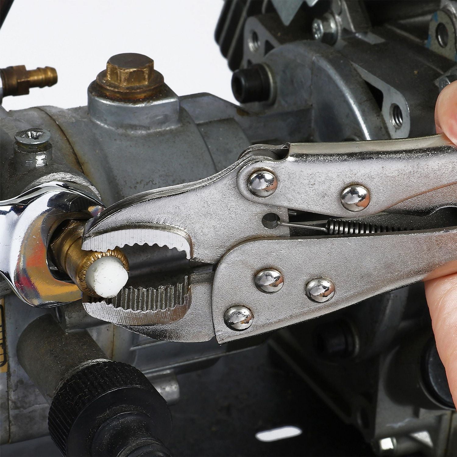 WorkPro 5 po Pince-étau à bec coudé Libération rapide