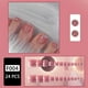 thumbnail image 2 of 24 Piezas Por Caja De Uñas Francesas Transparentes De Hielo color Transparente De Verano Desgaste Falsas Parche Desmontables Impermeables, 2 of 3