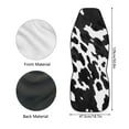 thumbnail image 6 of Jeiento Black Cow Print Car Seat Covers Front Seats Only 1 Piece Universal Car Seat Protection Covers Soft Auto Interior Accessories Decoration for Men Women, 6 of 6