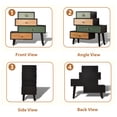 thumbnail image 4 of Ahokua Boho Decorative Accent Cabinet with 4 Carved Drawers, Multi-Color Storage Cabinet Chest for Entryway, Living Room, Bedroom or Small Spaces, 4 of 11