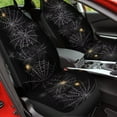 thumbnail image 4 of POLERO Bling Halloween Spider Web Print Car Seat Covers 2pc Front Seats Only Automotive Accessories Breathable Universal Bucket Seat Cover Fit for Cars & Vans, 4 of 6