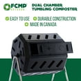 thumbnail image 3 of Dual Chamber Tumbling Composter - 5 Cu. Ft., 3 of 7