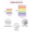 thumbnail image 7 of Easter Kitchen Dish Towels for Drying Dishes Set of 4, Spring Rabbit Silhouette Colorful Rainbow Graffiti Waffle Weave Microfiber Hand Tea Bathroom Towels Quick Dry & Absorbent Towel 12x12, 7 of 7