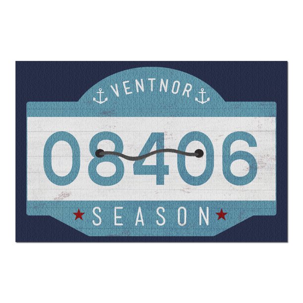 Ventnor, New Jersey Beach Tag (20x30 Premium 1000 Piece Jigsaw Puzzle